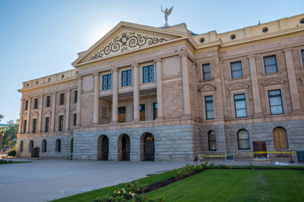 The center of administration in Phoenix, Arizona stock photo