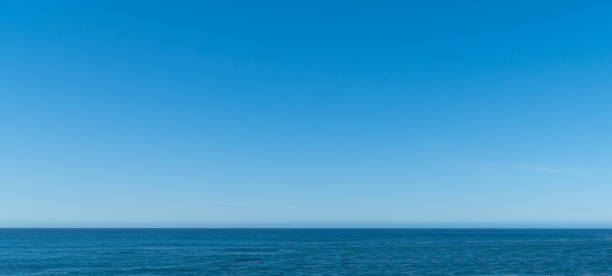 istock Panoramic ocean horizon on sunny day 1279738966