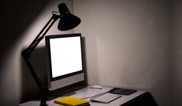 istock Equipment for working with computers and speakers and notebooks 1279740452