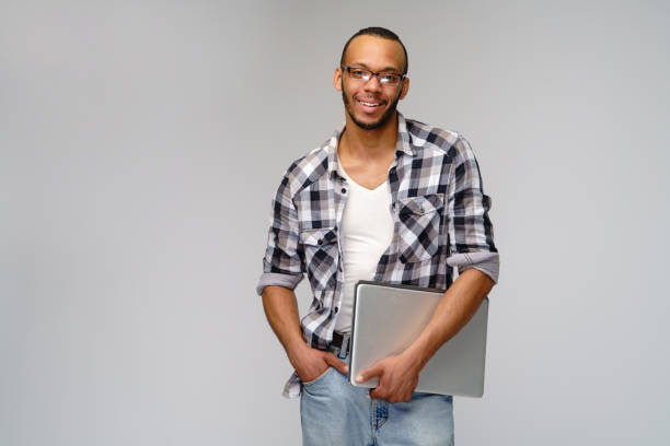 istock A young african american man working with a laptop pc 1279757170