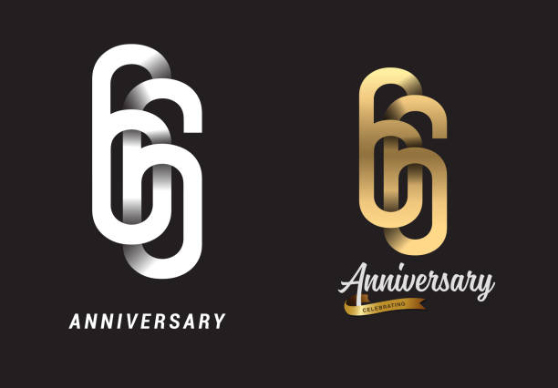 66 years anniversary celebration logo design. Anniversary logo Paper cut letter and elegance golden color isolated on black background 66 years anniversary celebration logo design. Anniversary logo Paper cut letter and elegance golden color isolated on black background number 66 stock illustrations