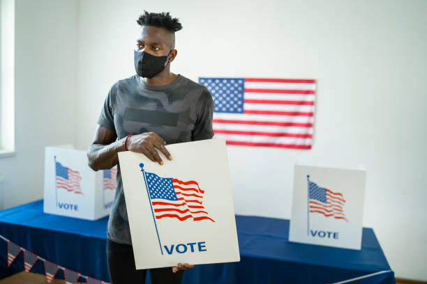 istock Preparing the voting booths for Election Day 1279767131