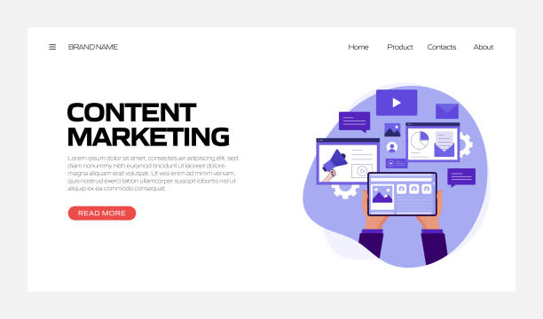 istock Content Marketing Concept Vector Illustration for Website Banner, Advertisement and Marketing Material, Online Advertising, Business Presentation etc. 1279768499
