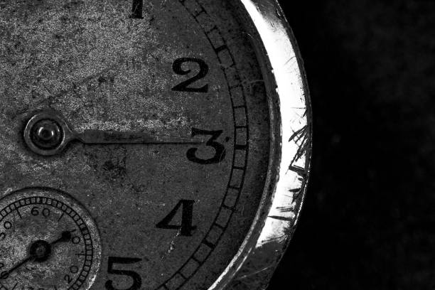 istock Vintage watch face close - up. Selective focus on elements, macro photography. Background in steampunk style. Metallic grunge texture. Easy image tinting 1279769921