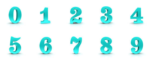 istock numbers 3d blue turquoise numeral digit signs 0 1 2 3 4 5 6 7 8 9 one two three four five six seven eight nine zero 3d rendering isolated countdown figures set on white background 1279770252