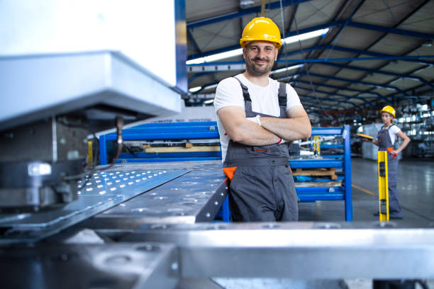 istock Portrait of factory worker. 1279772976