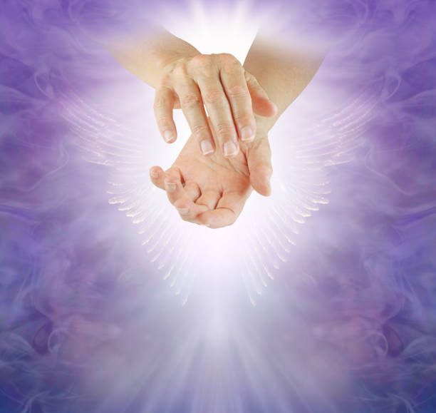 istock Angel Therapist being helped by Angel Guide 1279777917
