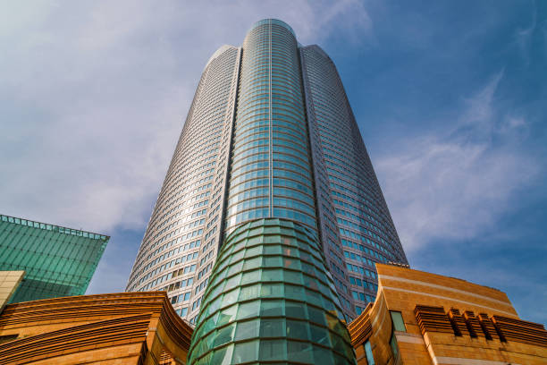 Tokyo, Japan - February 22, 2019: Roppongi Hills shopping and cultural center with the Mori Tower, one of the tallest building in Tokyo