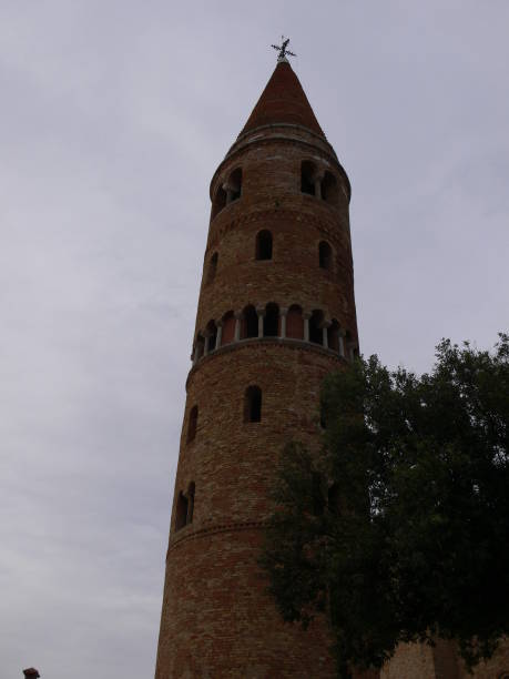 istock a closeup view of caorle dome church bell tower 1279781788