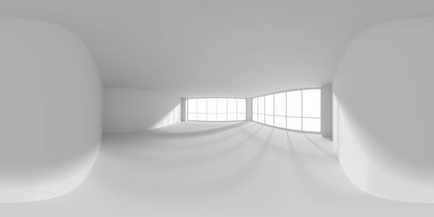 istock White empty business office room with sunlight from windows, HDRI map. 1279781894