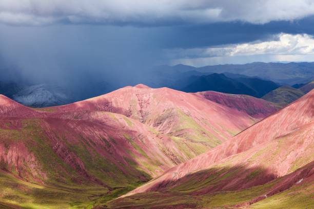 Rainbow mountains or Vinicunca Montana de Siete Colores, Cuzco region in Peru, Peruvian Andes