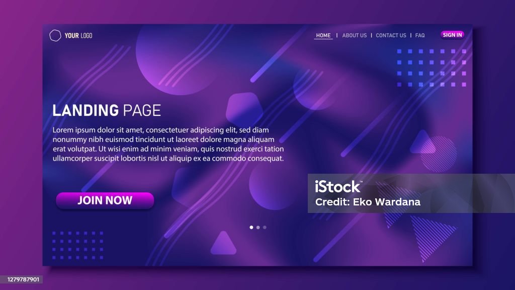Layout Loading Backdrop Website Ui Background Design For Website Landing Page Background Stock ...