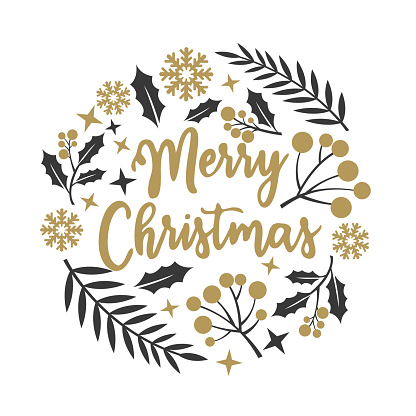 Vector illustration of the Christmas Wreath
