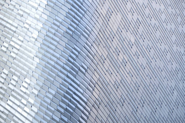 istock modern metal and glass modern background or wall of architecture design. abstract structure of spaceship wall interior and exterior or modern building. 1279789794