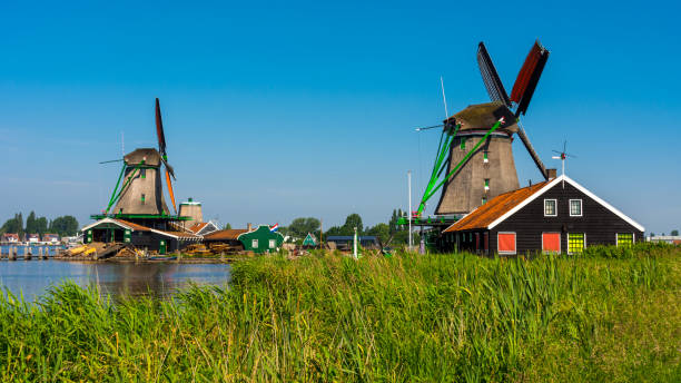 istock Traditional wooden windmills near Amsterdam 1279793452