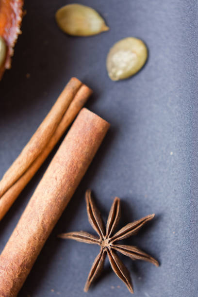 istock Star anise, cinnamon sticks, pumpkin seeds 1279796530