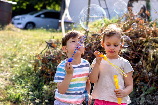 istock Lovely Caucasian children having fun 1279796745