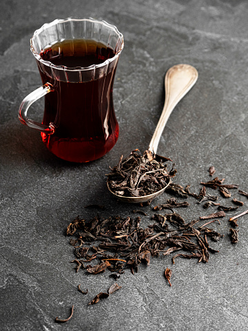 Backgrounds, black Backgrounds, Dried Tea Leaves, Tea - Hot Drink, Black Tea, Dry, Abstract, Antioxidant, Black Color, Breakfast