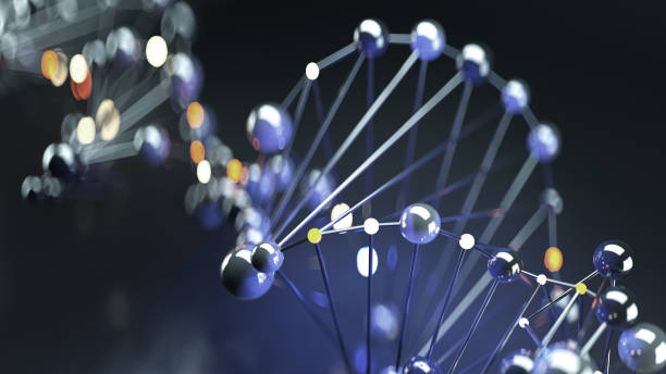 istock Grid of linked spheres abstract 3D render illustration 1279799543