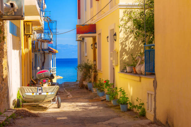 street view in Koroni, Greece