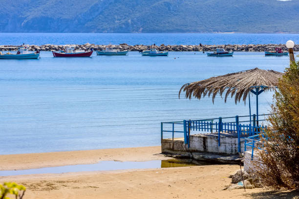 istock Fishing boats in Messinia, Greece 1279808434