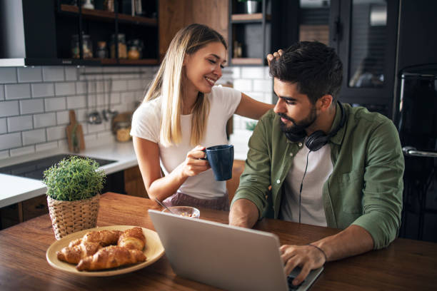 istock Young caucasian couple in love 1279810310