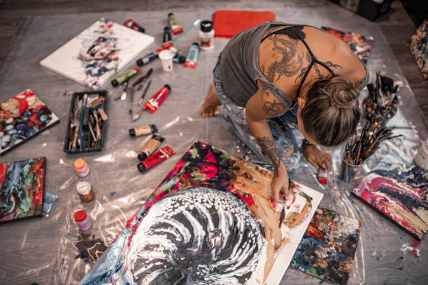 istock Beginning of a new work of art 1279812527