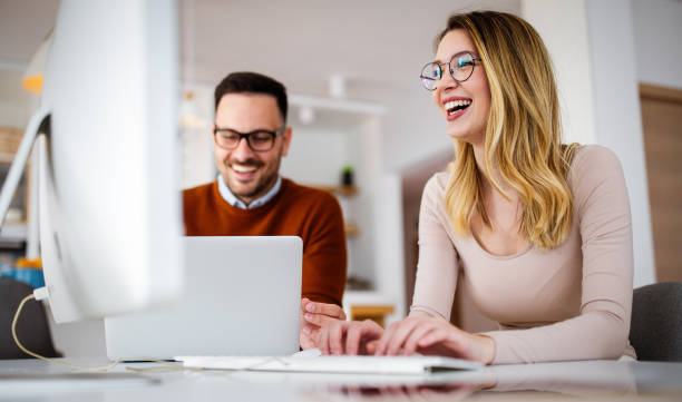 istock Portrait of architects having discussion in office 1279812772