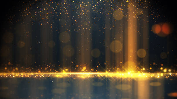 istock Gold Particles Glitter Luxury Awards night Background. 1279812773