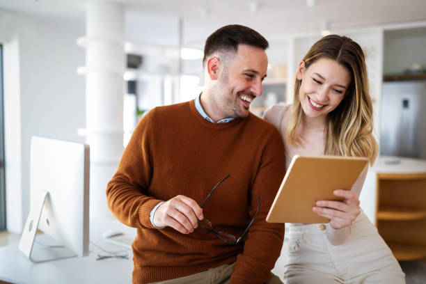 istock Portrait of architects having discussion in office 1279812881