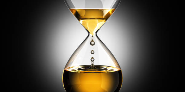 istock Hourglass With Oil Spot 1279823232