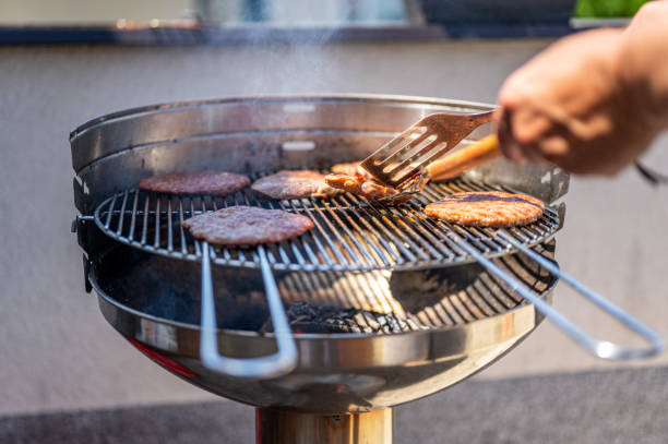 istock Barbecue grill on the back yard 1279827287