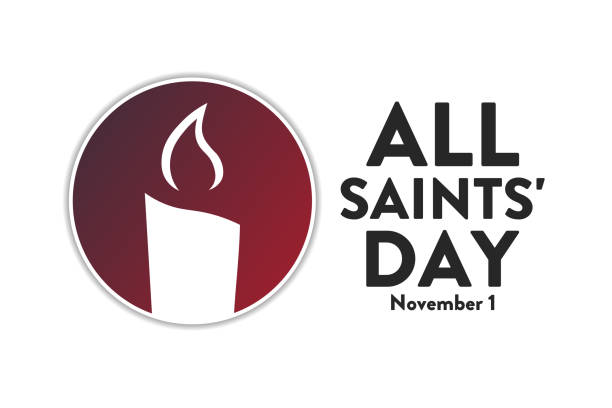 istock All Saints Day. November 1. Holiday concept. Template for background, banner, card, poster with text inscription. Vector EPS10 illustration. 1279829268