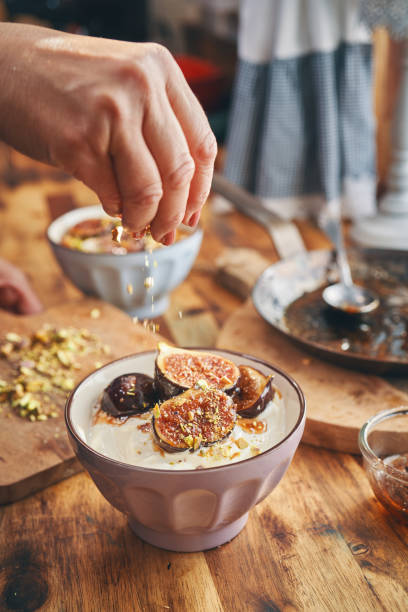 istock Yogurt with Caramelized Figs, Pistachio and Honey 1279832453