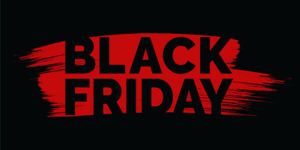 광고, 배너, 전단지 및 전단지를 위한 블랙 프라이데이 디자인. - black friday stock illustrations