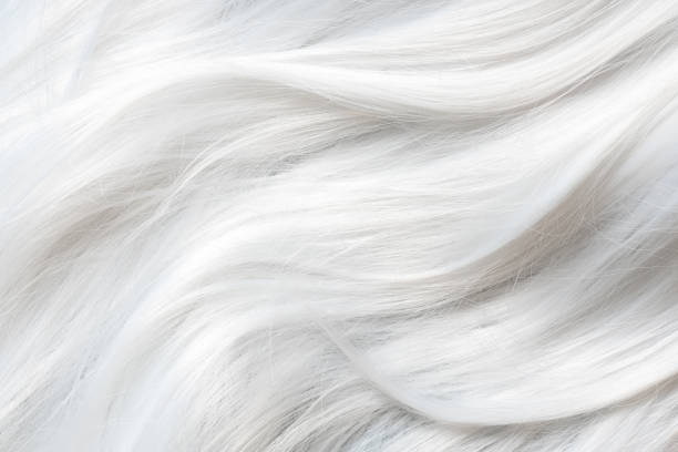 platinum blond hair close up. - strand imagens e fotografias de stock