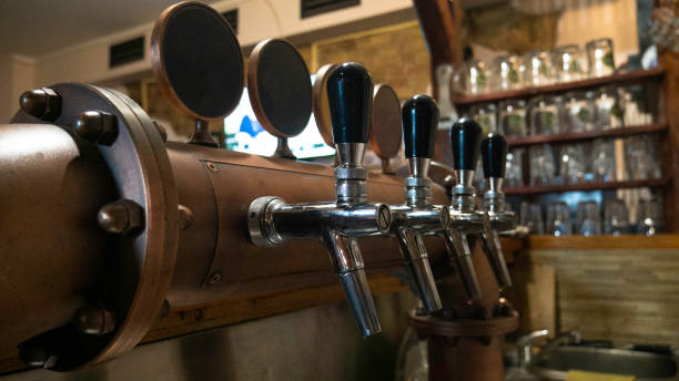 istock The beer taps in a pub. 1279832740