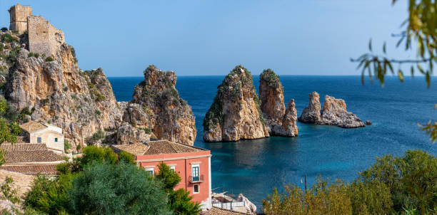 istock panorama of Scopello 1279833061
