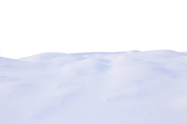 istock A large beautiful snowdrift isolated on white background.Winter snow  background. A big snow drift 1279837012