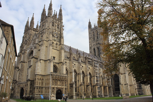 Outside view of Canterbury's Cathedral (England)