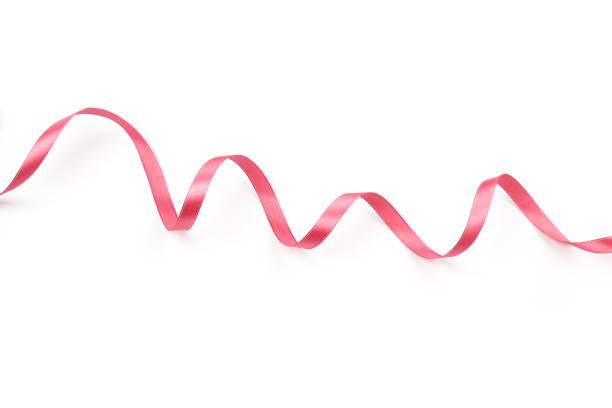 istock beautiful pink satin curly ribbon isolated on white background 1279843042