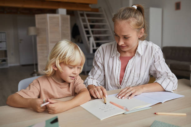 istock Teacher teaching the child 1279844158