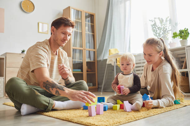 istock Family playing with toys 1279844372