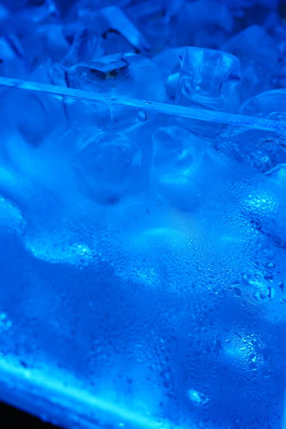istock Pile of the ice cubes toned 1279846093