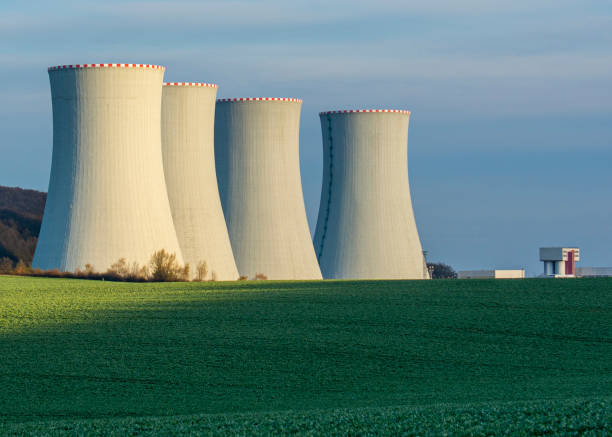 istock Nuclear Power Plant with the Blue Sky in The Background 1279847850