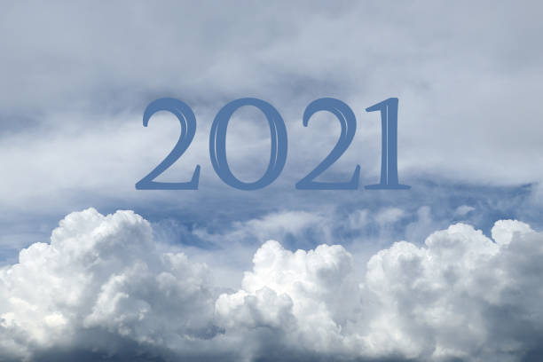 istock New Year 2021 on white clouds 1279853100