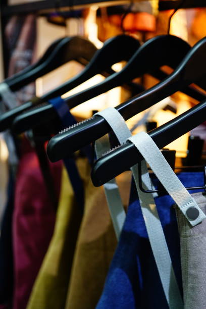 istock Clothes hangs on the rack for sale. 1279854951