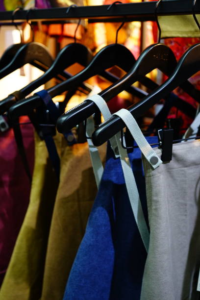 istock Clothes hangs on the rack for sale. 1279854954