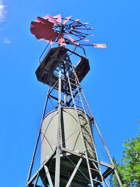 istock Wind turbine for irrigation in agriculture 1279858485