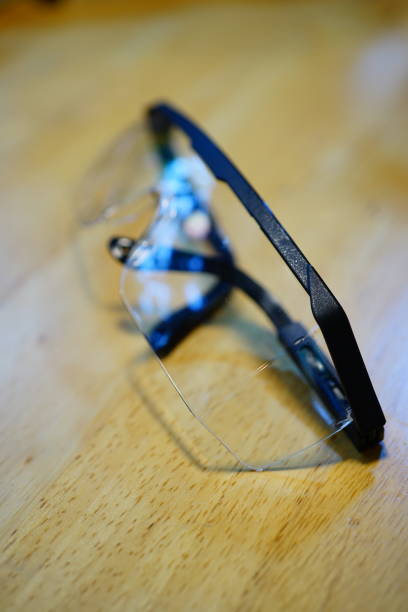 istock Folded pair of safety glasses 1279858658